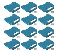 12X Power Tool Battery Mount Holder Shelf For Bosch & Makita 18V Wall Storage Hanger Rack