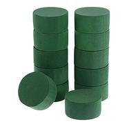 12x Premium Oasis Floral Wet Foam Round 9 cm Bricks Block Base Bowl Supplies