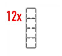 12x Simon 75640-35 4-way Frame Series 75 Gray Cover