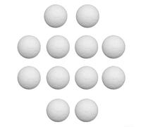 12x Solid White Resin Foosball Soccer Balls 36mm Diameter for Replacement in Table Football Game Tables