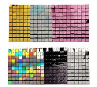 12x Square Sequin Wall Panels - 30cm x 30cm Flower Quality Shimmer Wedding