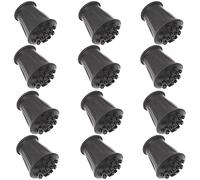 12x Thick Black Rubber Ferrules | 16mm Walking Stick Ends