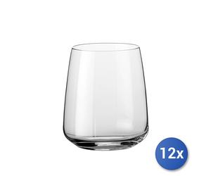 12x Transparent Glass Aurum Water Glasses CL37, Bormioli Rocco