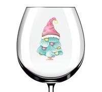 12x Tree Gnome Christmas Wine Glass Bottle Gift Vinyl Sticker Decals h279