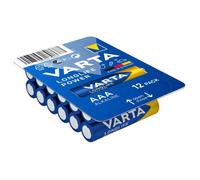 12X VARTA LONGLIFE POWER AAA LR03 1.5V Alkaline Batteries Pack