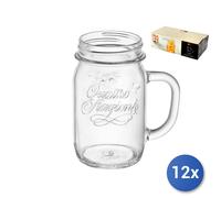 12x Vases 4 Seasons with Handle Clear CL 41,5 Without Capsules Bormioli Rocco