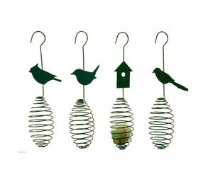 12x Vogelfutterfeder Birds Fed Fat Balls, Fruits, Nuts Etc. 11x8x35cm Decor