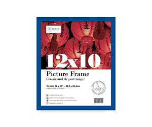 12x10 Inch Blue Photo Frame Wall Mountable and Freestanding Picture Frame Standard Photograph Size, 12" X 10" (31 X 25cm)