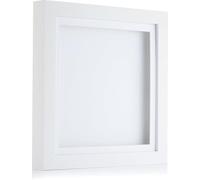 12x10" White 3D Deep Box Picture Shadow Box Frame Display Memory Box With White Mount For Medals Memorabilia Flowers etc
