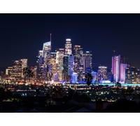 12x10FT (3.6x3m) Los Angeles Night Skyline Photography Backdrop