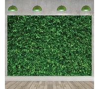 12x10FT Green Leaves Backdrop Nature Greenery Grass Wall Photography Background Newborn Baby Shower Wedding Birthday Party Decorations Banner Photo Booth Props