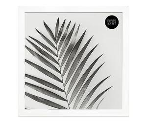 12x12"/ 30x30cm GLASS WINDOW - Square White Oxford Matt Small Photo Frame. Stand & Wall Hanging. Made In The UK (Width Of Frame 2cm)