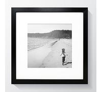 12x12" For 8x8" Oxford Photo Frame - GLASS Window - Premium Modern Thin Picture Frame Black
