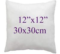 (12x12") Hollow fibre Square Cushion Pads Inner insert Pillow Stuffer Plum Cushion for Sofa Beds Chairs available in 12",14",16",18",20",22",24",26",28",30"