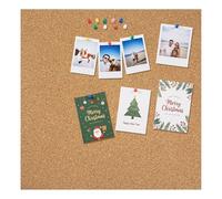 12x12 Inch Cork Board Tiles Set, 1/4" Thick Self-Adhesive Bulletin Boards, Small Square Frameless Pin Boards for Walls, Home Office School Decor & Vision Board Supplies