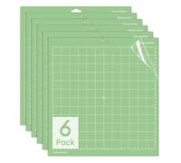 12x12-inch Cutting Mat Medium Adhesion Compatible with Cricut Machines Works with Cricut Maker 3/Explore 3/Silhouette Cameo 4 Green Cutting Mat (6-Piece Pack)