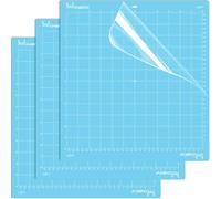 12x12 Inch Cutting Mats for Cricut Maker 4/Explore 4/Maker 3/Explore 3/Explore Air 2 3Pack Blue LightGrip Durable Long Lasting Light Stickness Replacement Cut Mat for Cricut/Siser Juliet Romeo