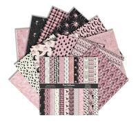 12x12 Inch Halloween Scrapbook Paper Set - 24 Sheets Double-Sided Decorative Craft Paper, Spooky Patterns for Junk Journals, Card Making, Craft Layouts (Pink Halloween, 12×12)