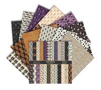 12x12 Inch Halloween Scrapbook Paper Set - 24 Sheets Double-Sided Decorative Craft Paper, Spooky Patterns for Junk Journals, Card Making, Craft Layouts (Dark Halloween, 12×12)