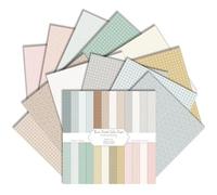 12x12 Inch Scrapbook Paper, 24 Sheets, Stripe & Polka Dots