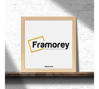 (12x12 Inch) Square Size Pine Picture Frame Wall Art Frames Flat Wooden Effect Poster Frame