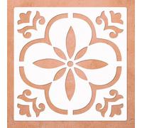 12x12 Inches Floor Stencils Reusable Tile Stencil Concrete Stencil for Painting Floors, Tiles, Walkway, Patio, Porch, Concrete Floor, 2-Pack, Mexican Pattern