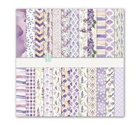 12x12 Scrapbook Paper, 24 Sheets Double Sided Decorative Paper for Scrapbooking, Vintage Floral Patterned Craft Paper for DIY Cards, Junk Journals, Album Decoration, 12 Designs (Style E)