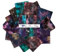 12x12 Scrapbook Paper Pad - Classic Star Sky Cardstock Double Sided Printed Background Designer Paper for Journaling Scrapbooking Gift Wrapping Card Photo Album Decorative 12 Designs 24 Sheets