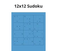 12x12 Sudoku Puzzle: Sudoku Puzzles with Easy to Read Print | 6x9 inches, 110 pages | 50+ Puzzles ... Gift for Vacations, Holidays, and Free Times | Difficulty level - Medium