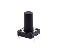 12x12mm Panel PCB ON Off Momentary Tactile Tact Micro Mini Switch Push Button DC12V 4 Pin DIP H=5/6/7/8/9/10/12/13/15/16mm 10pcs(H11.0mm)