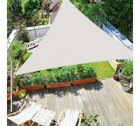 12x12x12FT White Sun Shade Sail Triangle Canopy, Shades Sails Waterproof, Sunshade Cover Heavy Duty 95% UV Blockage, Patio Sunshades For Backyard, Deck And Lawn(Size:2x2x2m,Color:White)