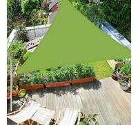 12x12x12FT White Sun Shade Sail Triangle Canopy, Shades Sails Waterproof, Sunshade Cover Heavy Duty 95% UV Blockage, Patio Sunshades For Backyard, Deck And Lawn(Size:3x4x5m,Color:Green)