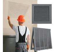 12x14 in Aluminum Return Air Vent Cover - Removable Linear Bar Grille for Sidewall, Ceiling & Floor HVAC Systems - Gray, Consistent Ventilation & Durable Design