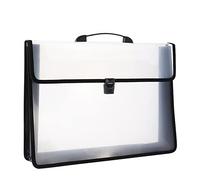 12x16.5 Portfolio A3 PP Plastic Transparent Oxford Cloth Edge Waterproof Black 1 Pack