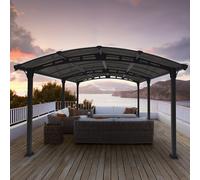 Palram - Canopia Grey Rectangular Gazebo, (W)5.02M (D)3.59M - Assembly Required