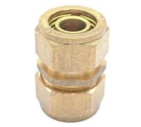 12x16mm 14x18mm 16x20mm 20x25mm 26x32mm PEX-AL-PEX Straight Brass Compression Pipe Fitting for Floor Heating(14x18mm)