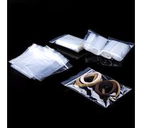 12x18cm Small Grip Seal Bags 100Pcs Mini Sealable Plastic Bags Little Clear Ziplock Bag Reusable Tiny Transparent Polythene Pouches for Storage Beads Cookies Candies Jewellery Storage