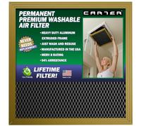 12X20X1 CARTER | MERV 8 | Lifetime HVAC & Furnace Air Filter | Washable Electrostatic | High Dust Holding Capacity
