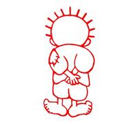 12x25 cm Car Stickers Funny Vinyl Decal Motorcycle Decorative Accessories Creative(S51254 Red,9x20 cm)