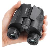 12x25 Compact Binoculars for Adults and Kids, Waterproof Binoculars with Low Light Night Vision - High Powered Easy Focus Binoculars with Low Light Vision for Outdoor Hunting Travel