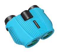 12x25 Compact Binoculars for Adults & Kids - High Power Wide View Binoculars with Large Eyepiece, FMC Coating & BAK4 Prism Blue