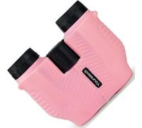 12x25 Compact Binoculars for Adults & Kids - High Power Wide View Binoculars with Large Eyepiece, FMC Coating & BAK4 Prism Pink