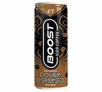 (12x250ml, Double Espresso) Boost Energy Drink Iced Coffee Latte Espresso