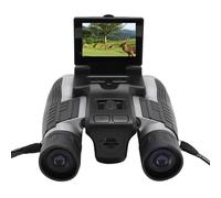 12x32 Binoculars for Adults, 2.4in IPS Display High Powered Military Binoculars with Camera, 8X 48MP 2.5K Video Photo Recorder for Bird Watching Travel (128GB)