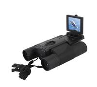12x32 Binoculars with Camera, Binoculars for Adults, 2 Inch Color Screen 48MP 2.5K Video Photo Recorder with 8x Digital Zoom, Digital Binoculars for Bird Watching Hunting (Black)