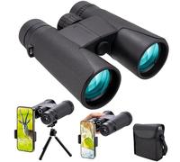 12x42 HD Binoculars for Adults with Tripod & Phone Adapter, Compact High Power Binoculars, BAK4 Prism FMC Lenses, Low-Light Performance for Bird Watching, Travel & Stargazing