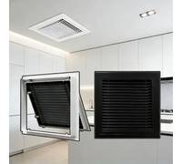 12x42 Inch Air Return Vent Cover Grill - Steel HVAC Grille for Wall/Ceiling, Removable Door, Black Cold Air Intake Filter for Duct Opening, Durable & Stylish Design