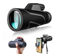 12x42 Monocular Telescope for Adults, HD Waterproof Compact Monoculars with Phone Holder Tripod, Clear Portable Fogproof Monocular Scope for Bird Watching Hunting Camping Travel