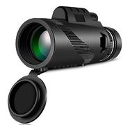 12x50 Adult Handheld high Telescope with Smartphone Adapter, Tripod, high Power monocular, Lightweight monocular Telescope for Bird Watching