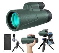 12x50 HD Monocular for Adults High Powered with BAK4 Prism & FMC Lens,Lightweight with Smartphone Adapter, High Powered Monocular with Clear Low Light Vision for Star Watching, Bird Watching, Hiking